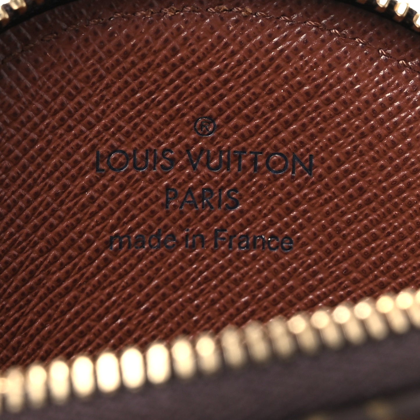 Monogram Round Coin Purse