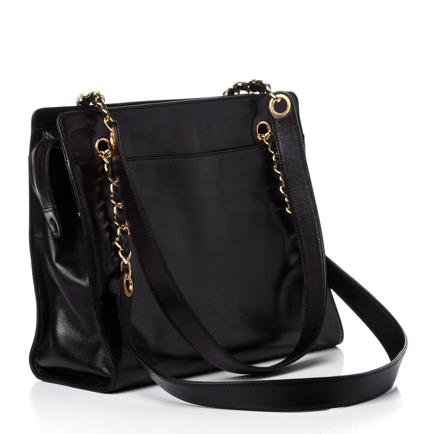 Lambskin CC Shoulder Bag Black