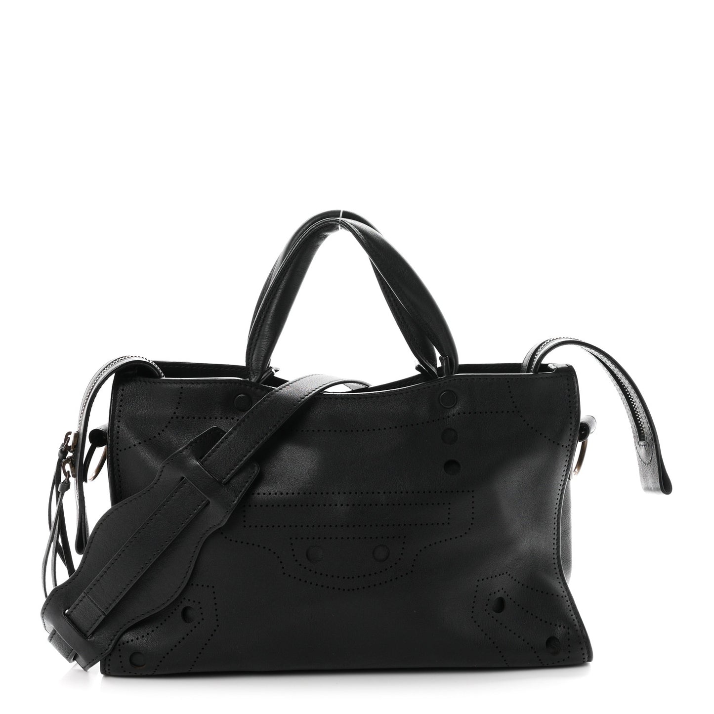 Veau Soyeux Perforated Blackout Hardware S City Black