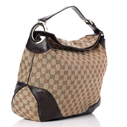 Gucci Monogram Charlotte Medium Hobo Brown 3 of 9