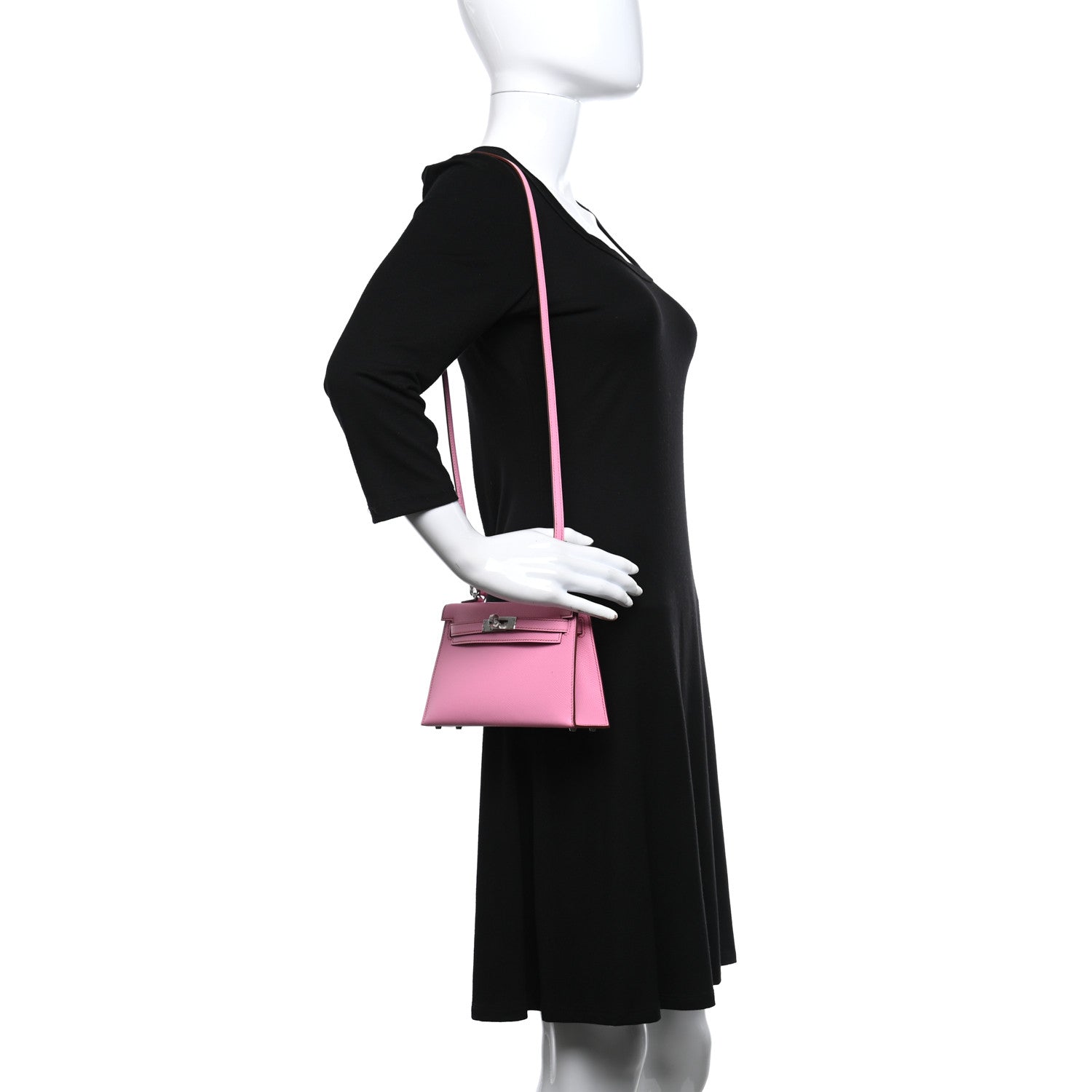 Hermes Epsom Mini Kelly Sellier 20 5P Pink 2 of 11