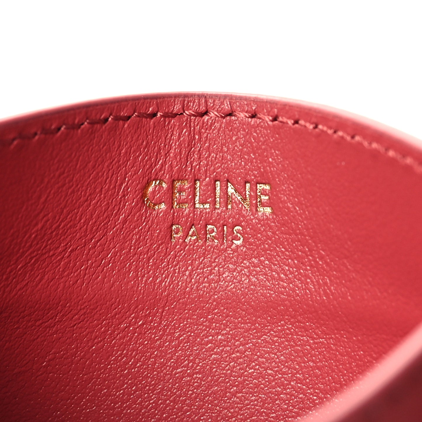 Smooth Calfskin Cuir Triomphe Card Holder Lipstick