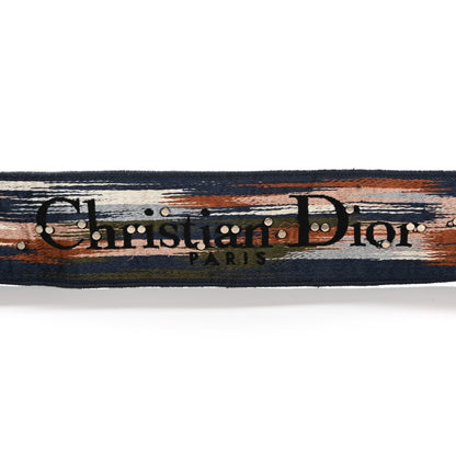 Christian Dior Canvas Studded Bohemian Shoulder Strap Black Multicolor 3 of 8