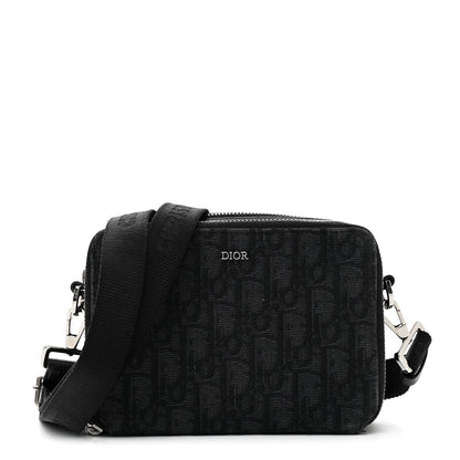 Christian Dior Oblique Zipped With Strap Pouch Black 1 of 13