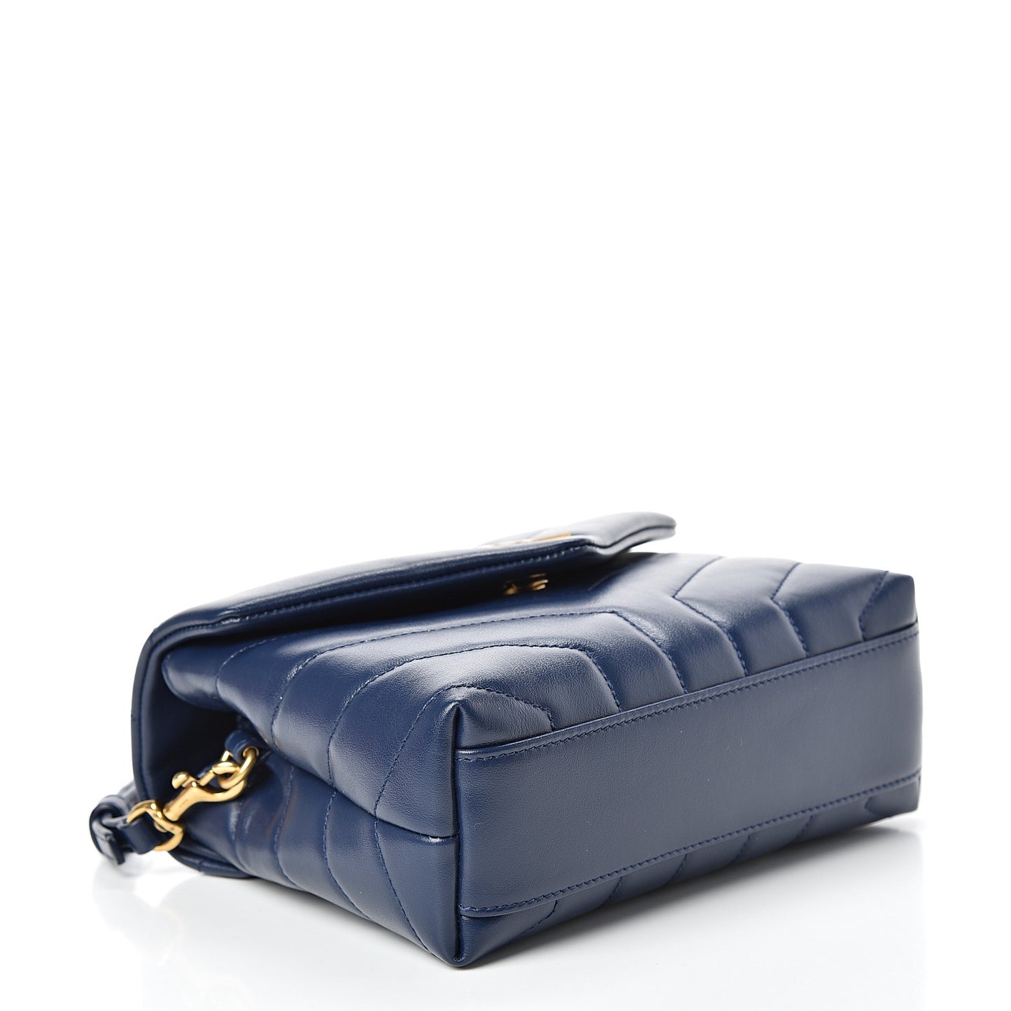 Calfskin Y Quilted Monogram Toy Loulou Crossbody Bag New Cobalt