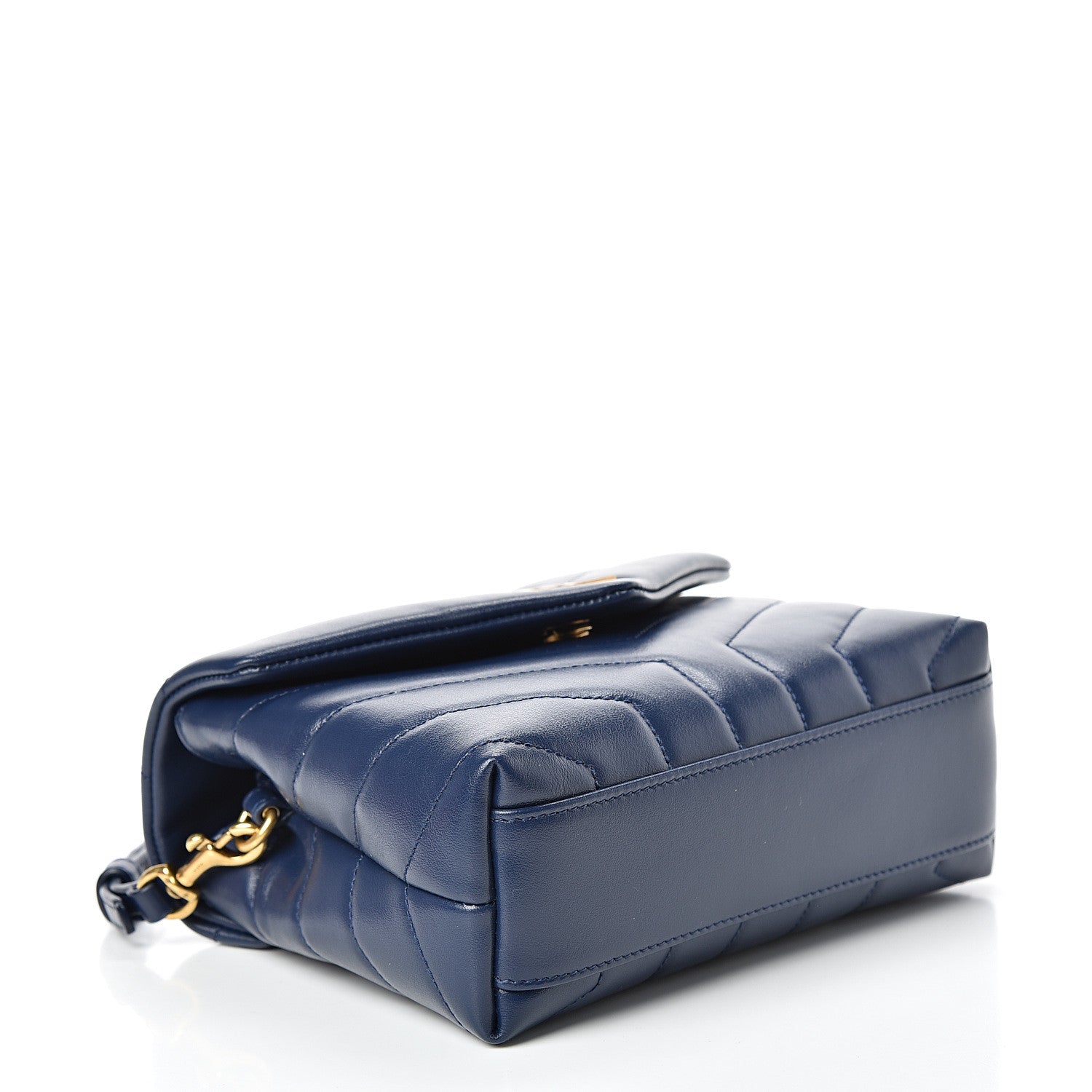 Saint Laurent Calfskin Y Quilted Monogram Toy Loulou Crossbody Bag New Cobalt 3 of 11