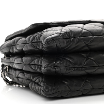 Chanel Lambskin Quilted Maxi Chanel 3 Flap Black 9 of 10