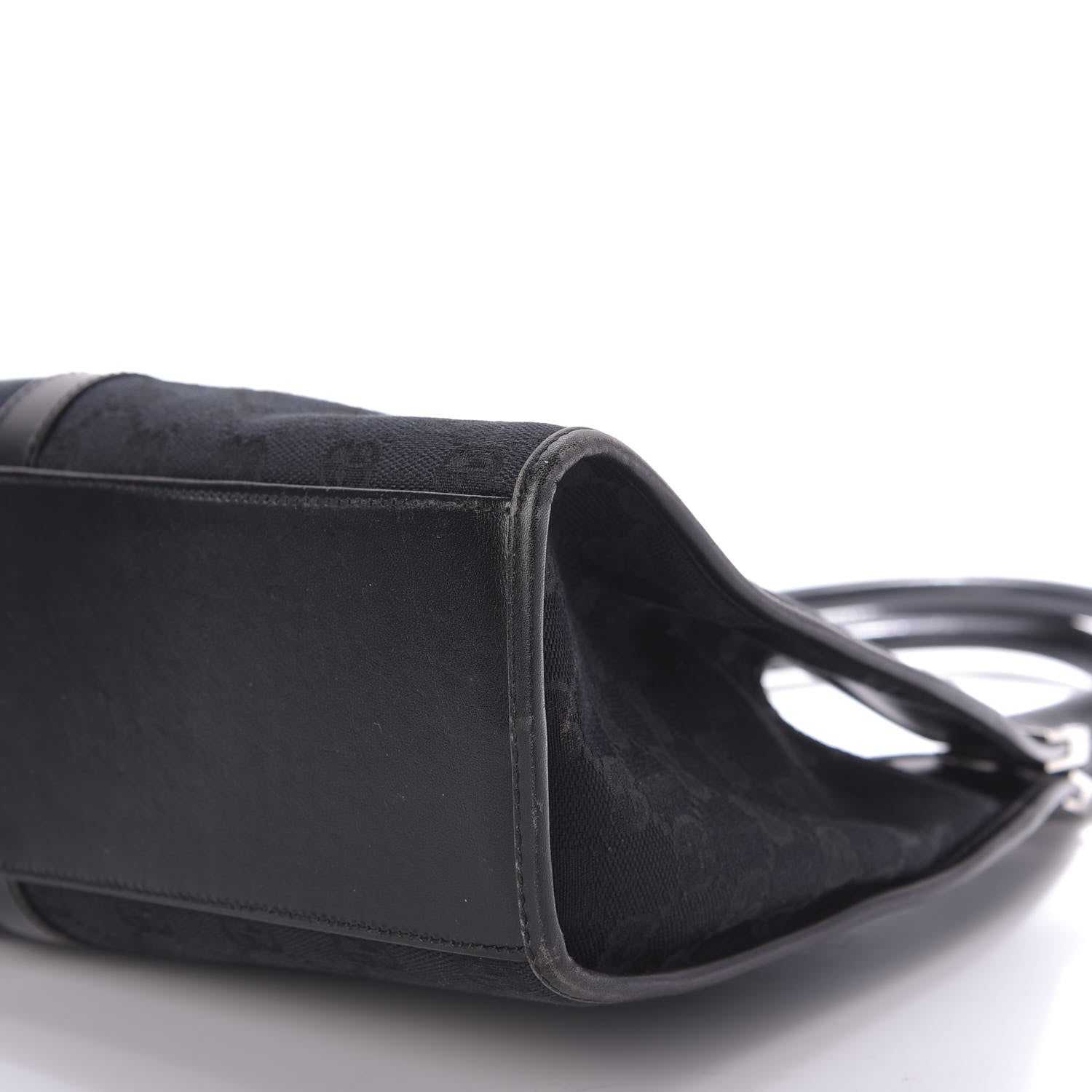 Gucci Monogram Bardot Shoulder Bag Black 7 of 9