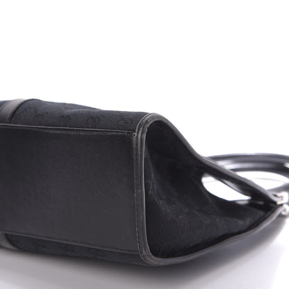 Gucci Monogram Bardot Shoulder Bag Black 7 of 9