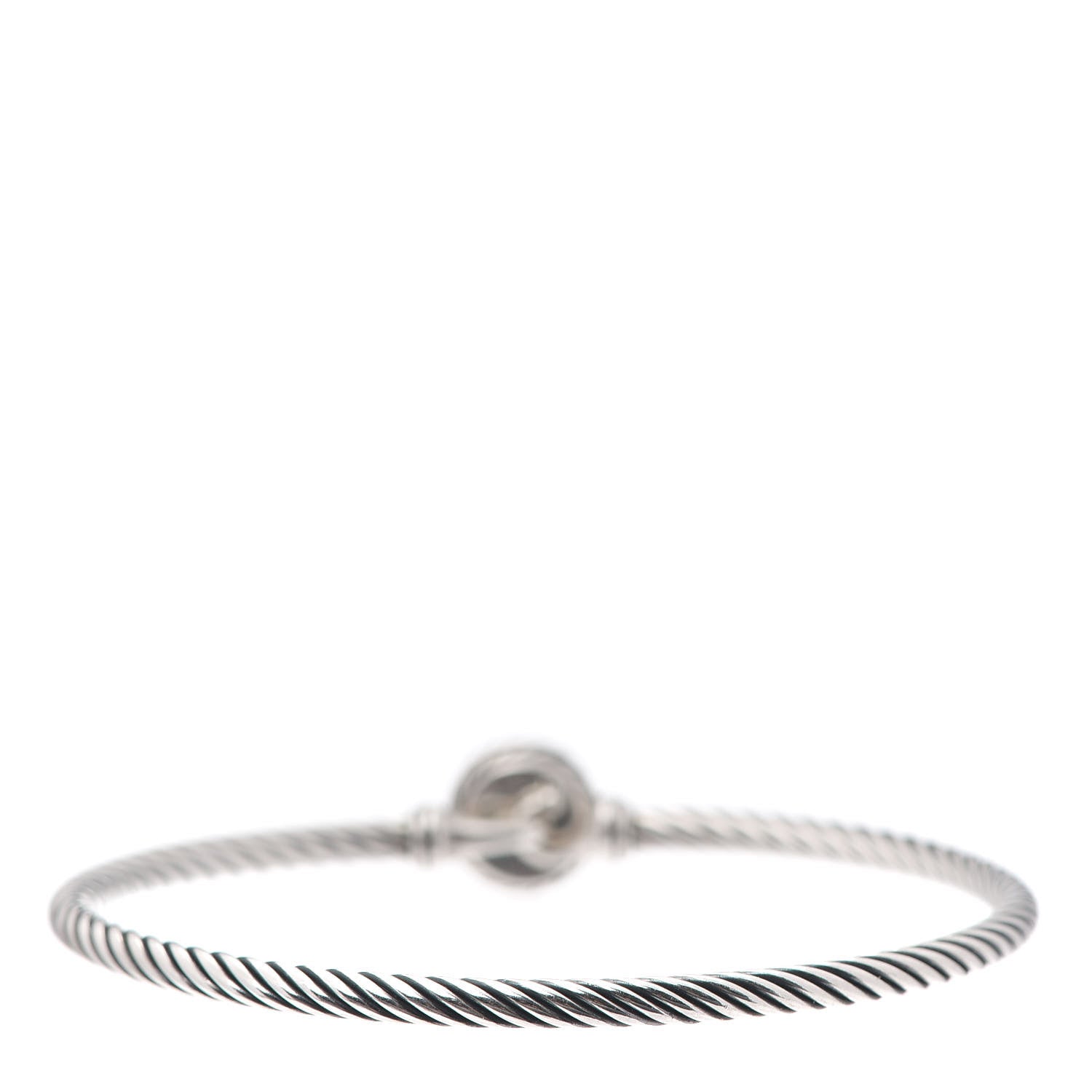 David Yurman Sterling Silver Black Onyx 3mm Chatelaine Bracelet 3 of 4