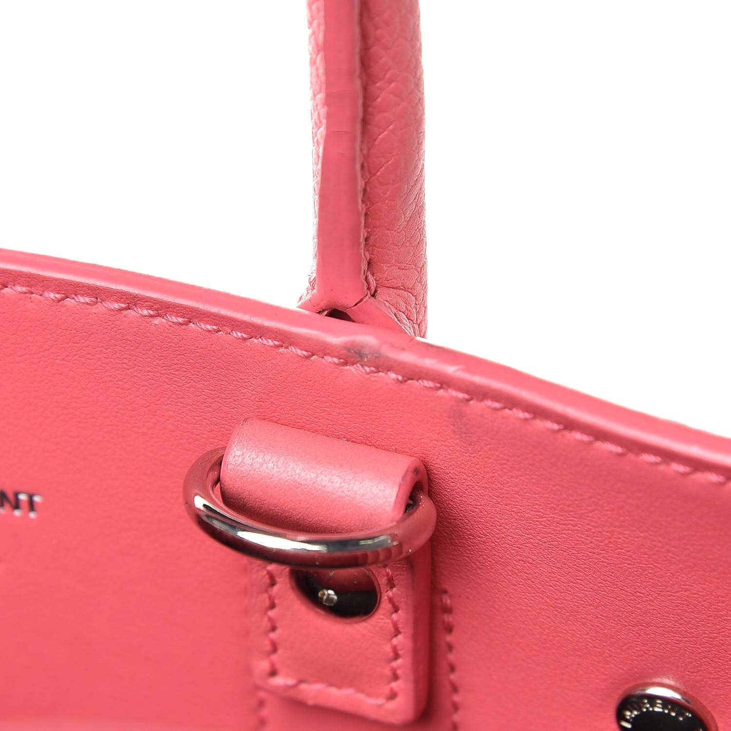 Saint Laurent Grained Calfskin Nano Sac De Jour Rose Clair 14 of 18