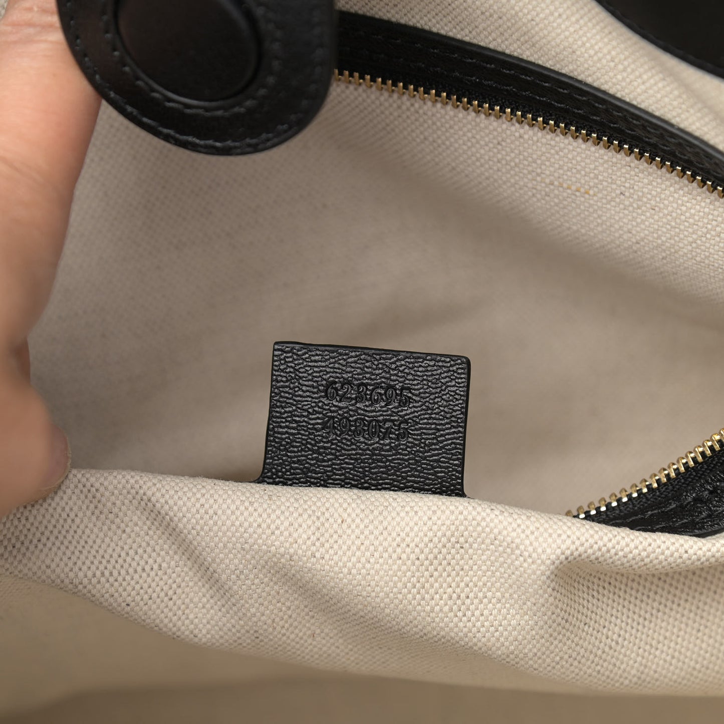 Calfskin Large Horsebit 1955 Tote Bag Black