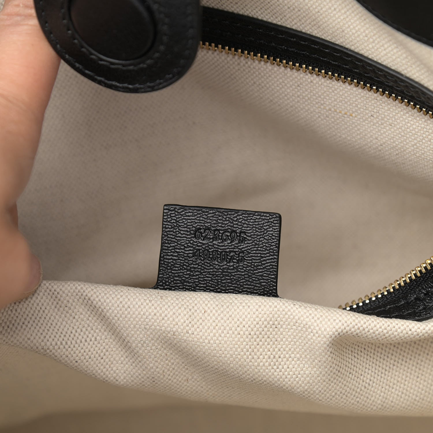 Gucci Calfskin Large Horsebit 1955 Tote Bag Black 7 of 12