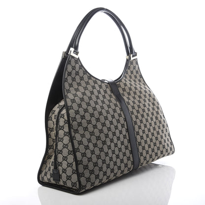 Gucci Monogram Jackie Shoulder Bag Navy 3 of 15