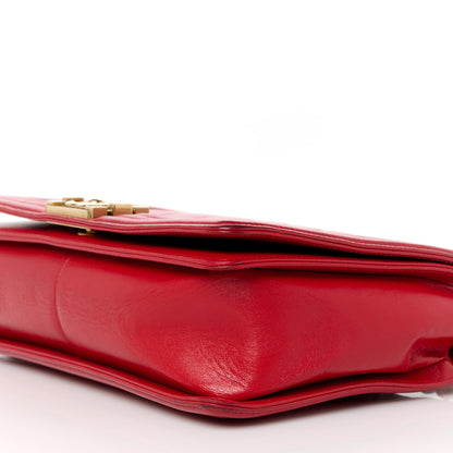 Chanel Lambskin Quilted New Medium Boy Flap Red 10 of 14