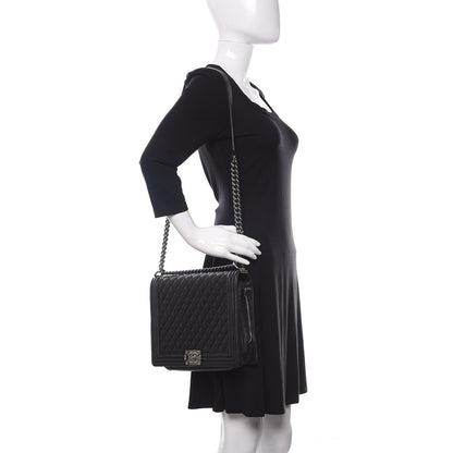 Chanel Caviar Quilted Large Boy Flap Black 2 of 11