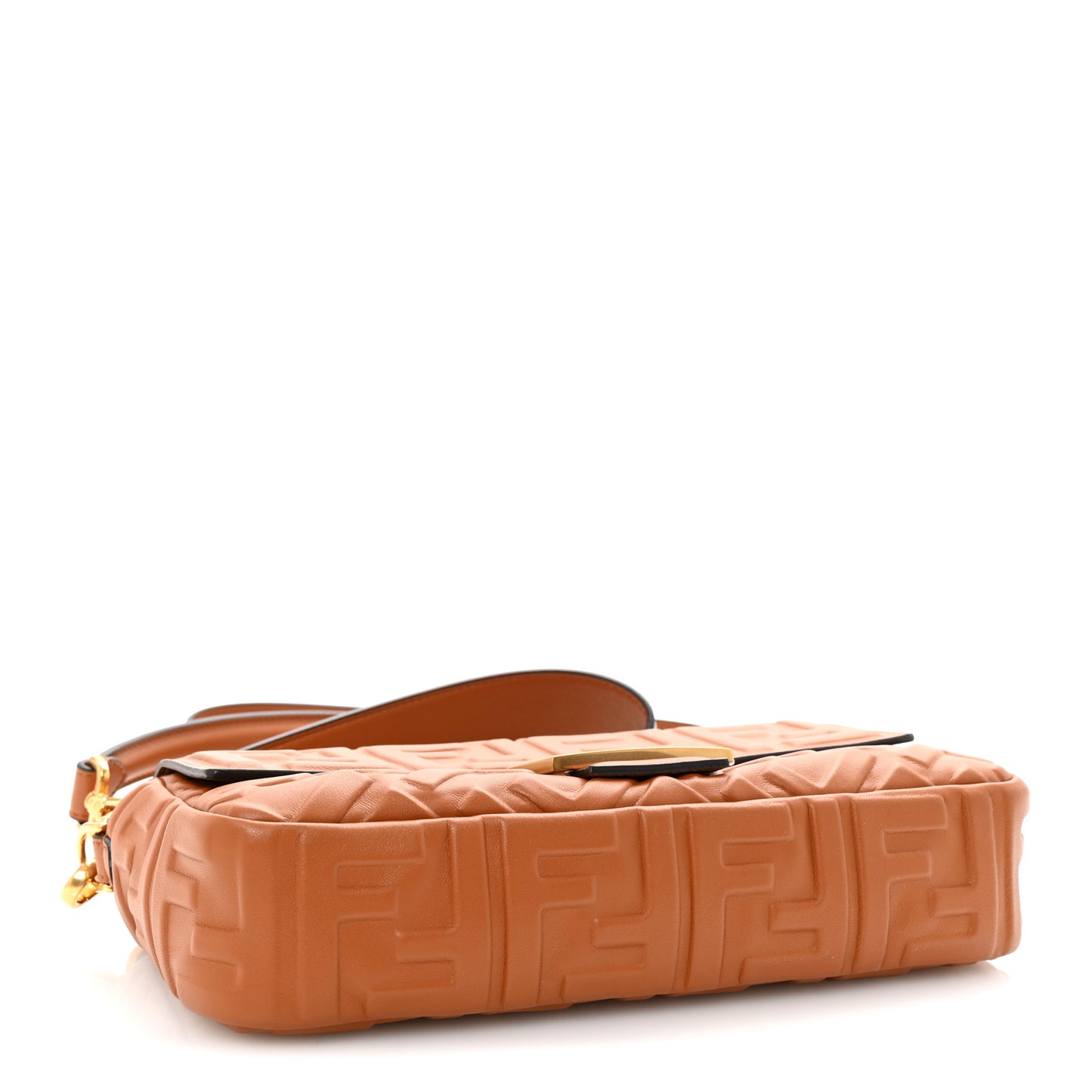 Nappa FF 1974 Embossed Baguette Brandy