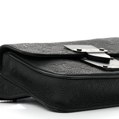 Louis Vuitton Taurillon Monogram S Lock Sling Bag Black 8 of 9