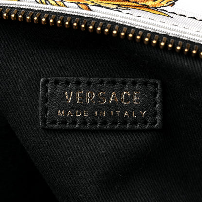 Versace Silk Baroque Print Pillow Talk Black Gold 7 of 10