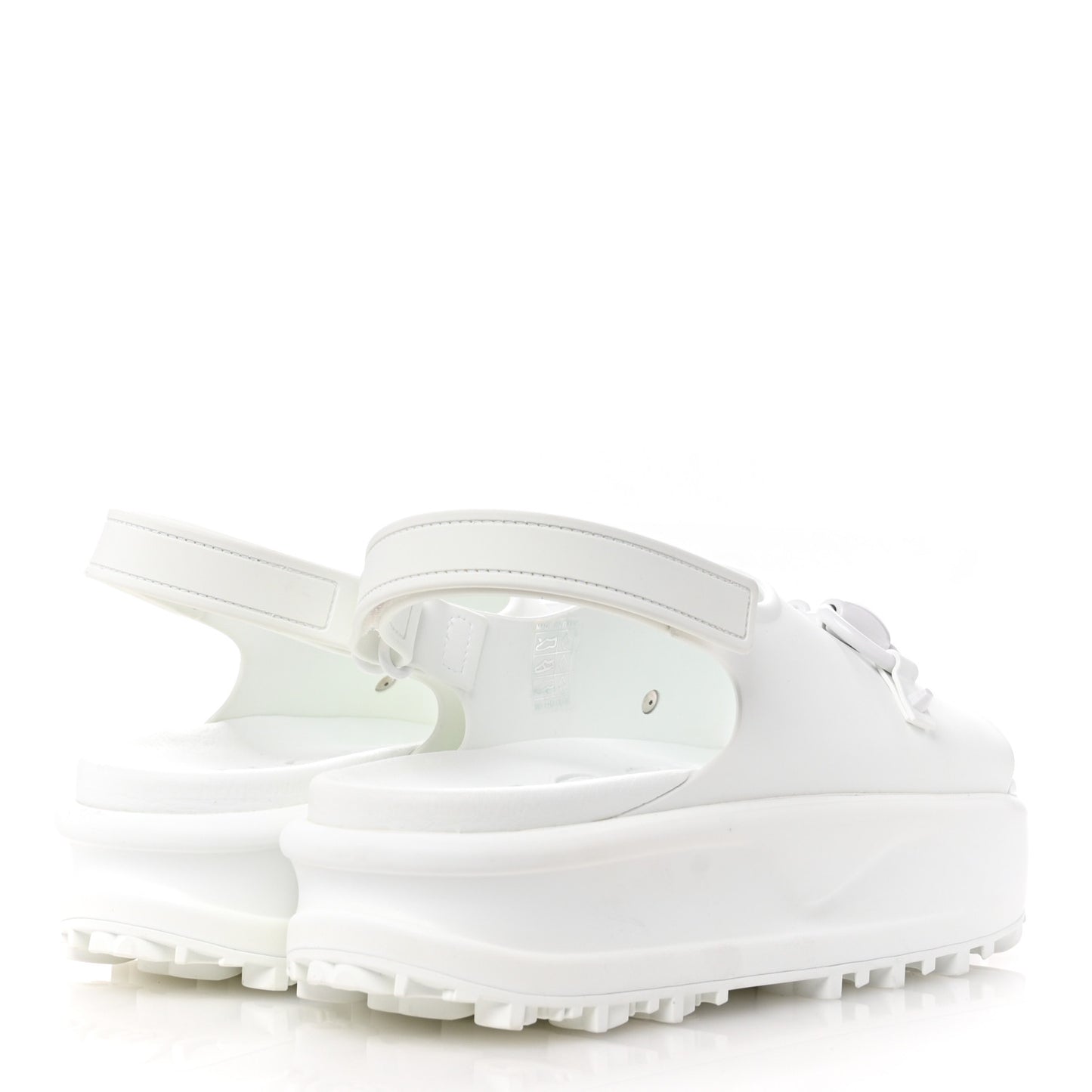 Soft Rubber Horsebit Touch Womens Strapped Sandals 41 Great White