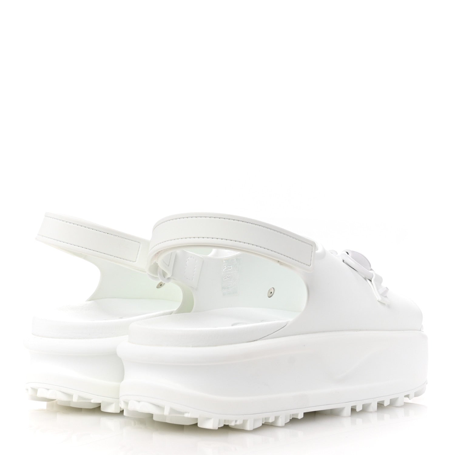 Gucci Soft Rubber Horsebit Touch Womens Strapped Sandals 41 Great White 5 of 9