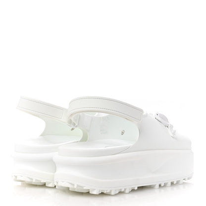 Gucci Soft Rubber Horsebit Touch Womens Strapped Sandals 41 Great White 5 of 9