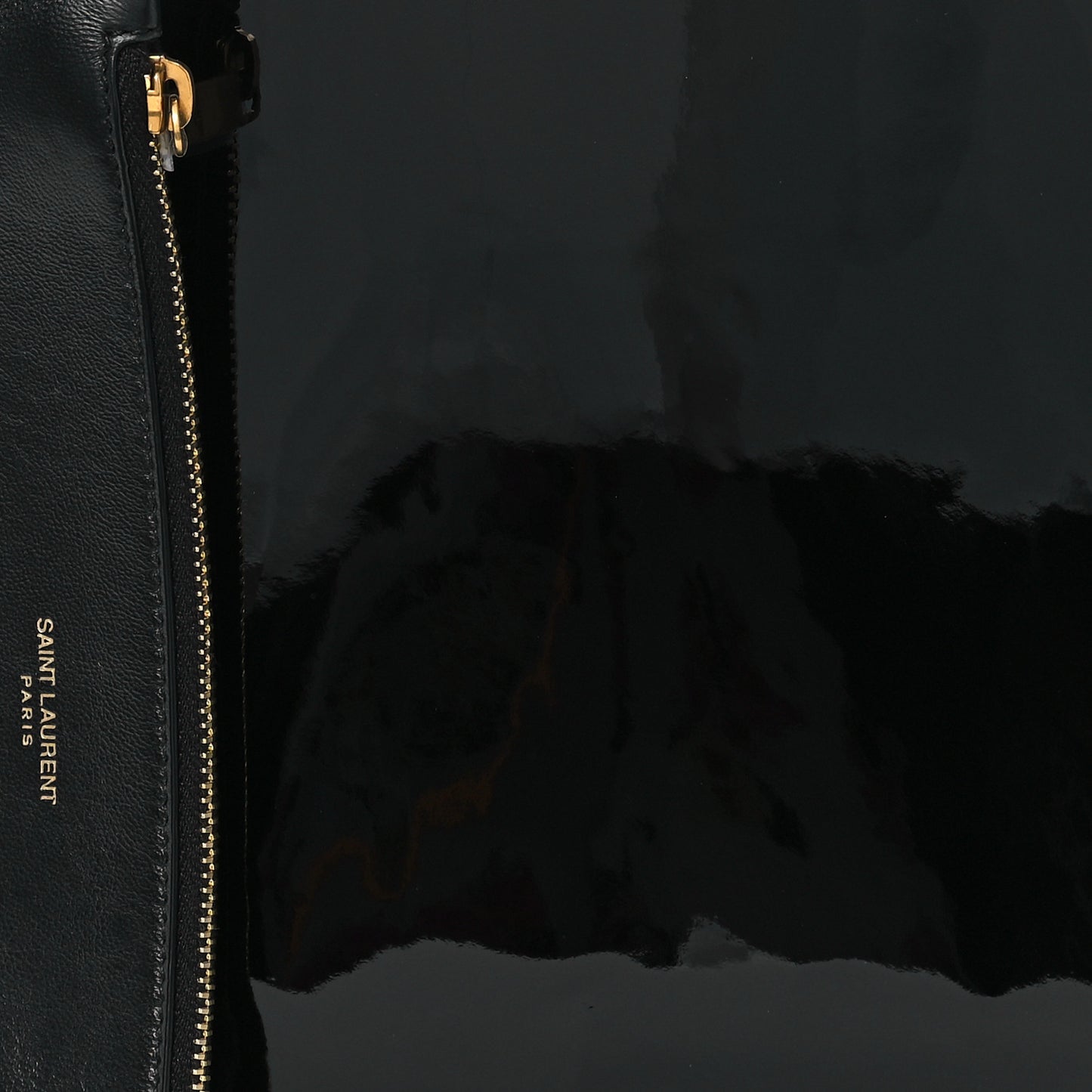 Patent Calfskin Mini Rendez-Vous Hobo Black Black