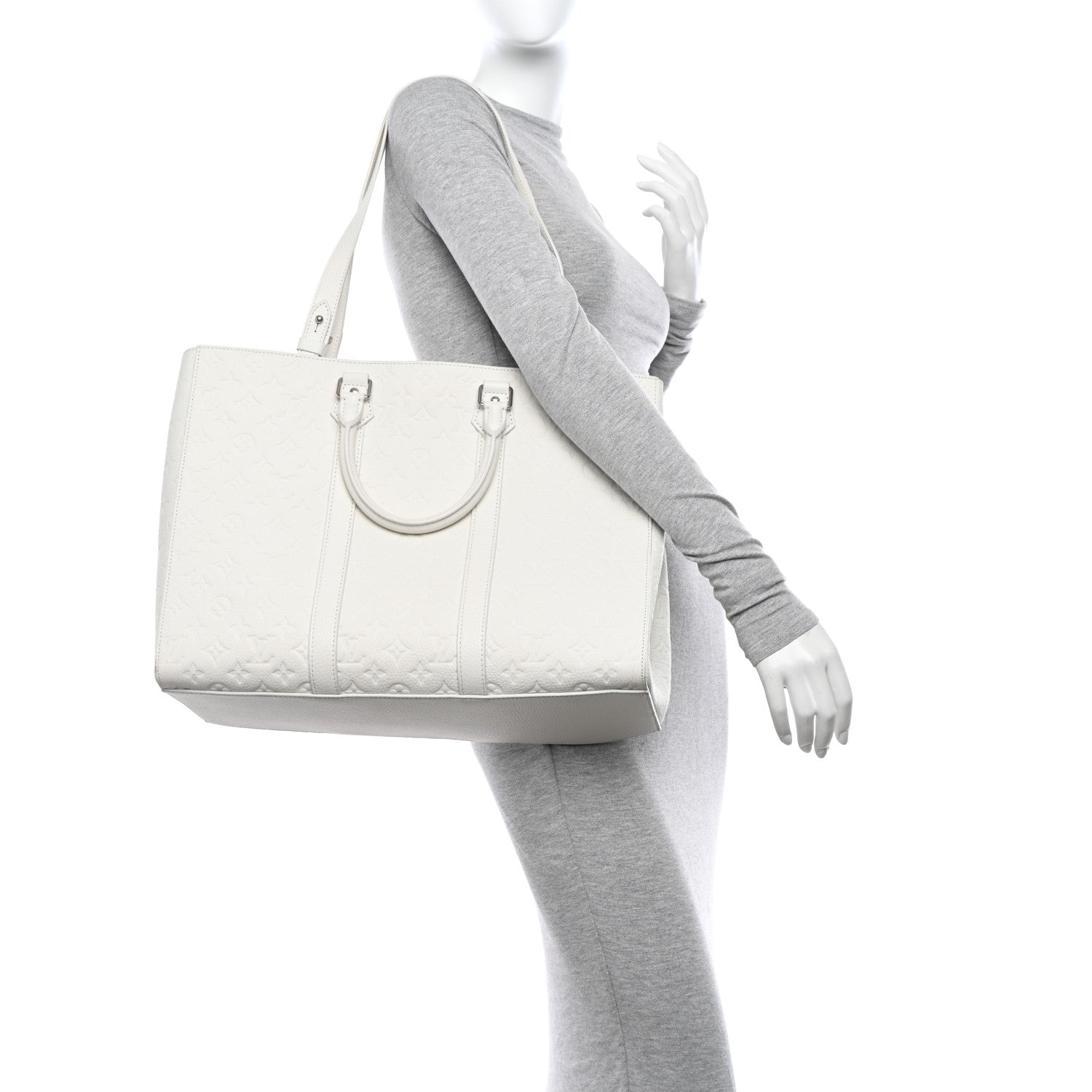 Louis Vuitton LV X YK Taurillon Sac Plat 24H White 2 of 13