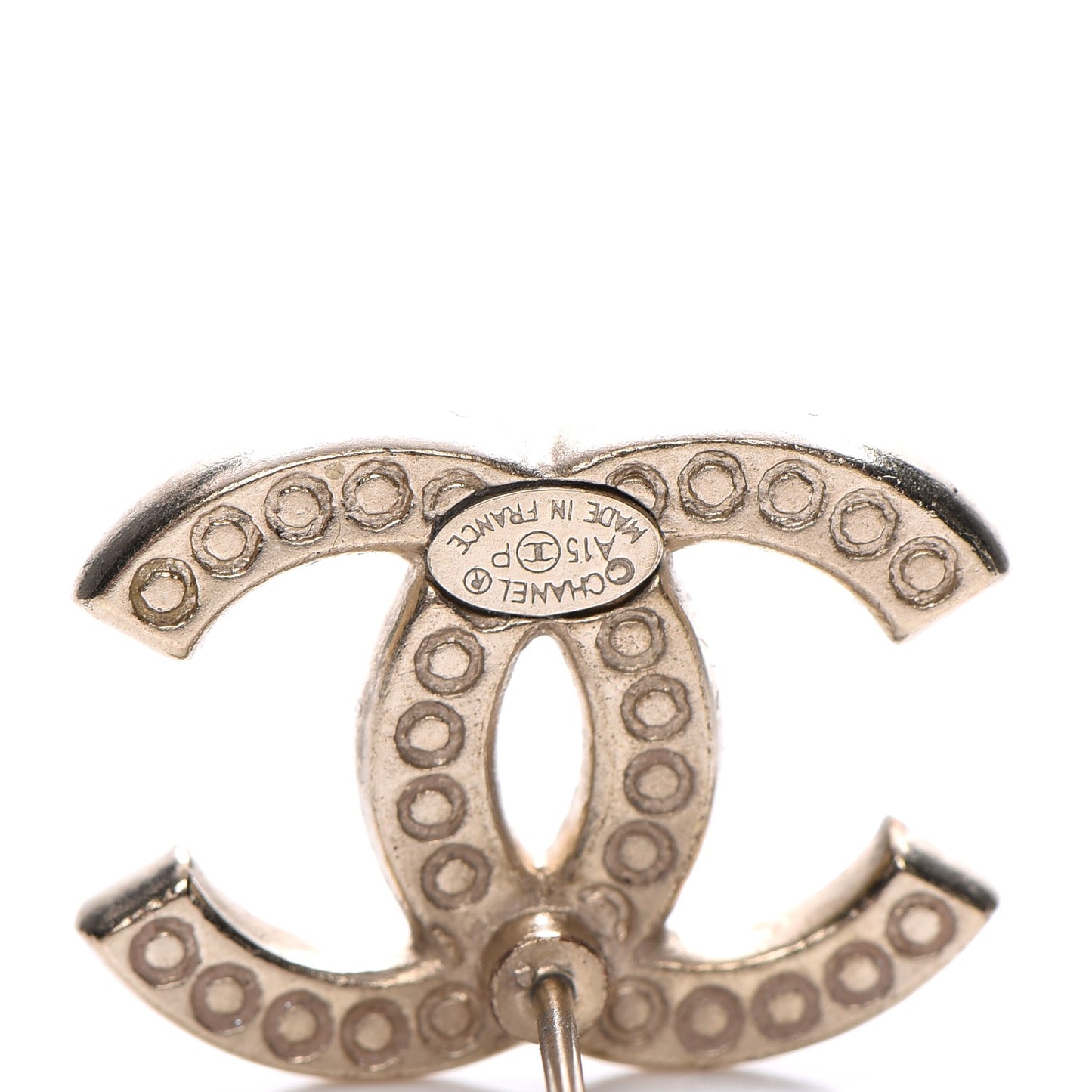 Crystal CC Earrings Gold