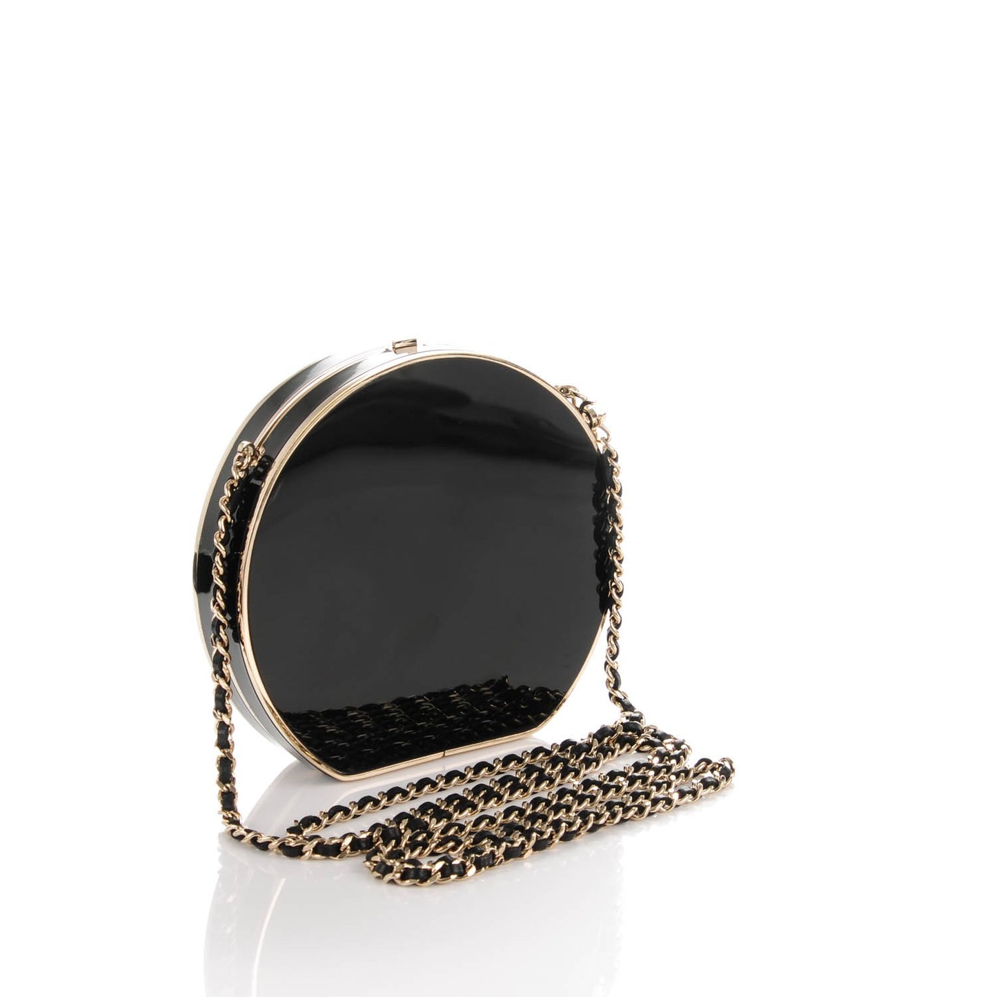 Perspex Gripoix Minaudiere Clutch Black