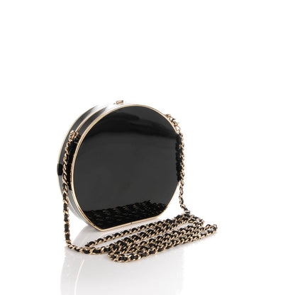 Chanel Perspex Gripoix Minaudiere Clutch Black 3 of 6