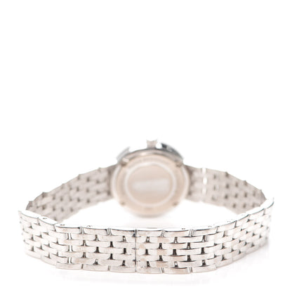 Tiffany 18K White Gold Diamond Bezel 20mm Classic Quartz Watch 3 of 5
