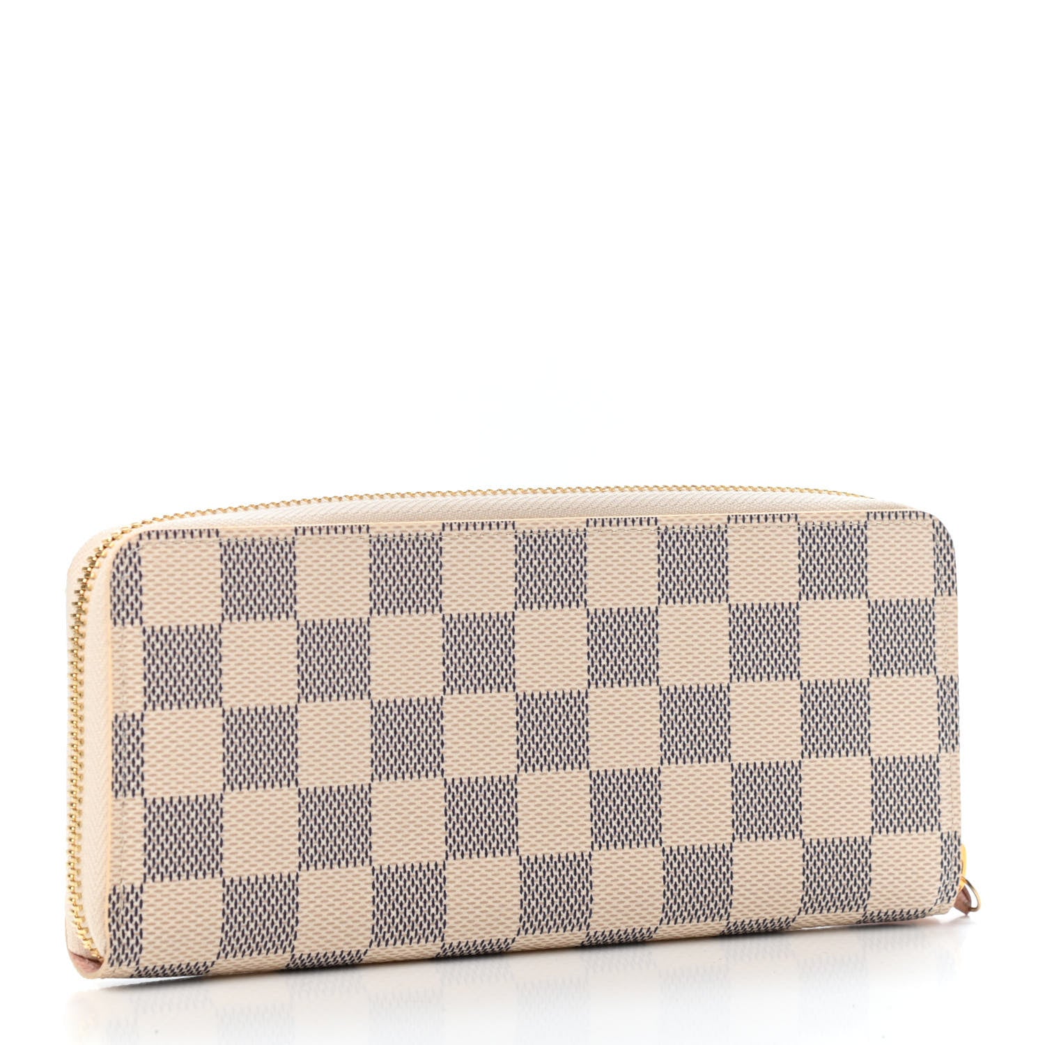 Louis Vuitton Damier Azur Clemence Wallet Rose Ballerine 2 of 4
