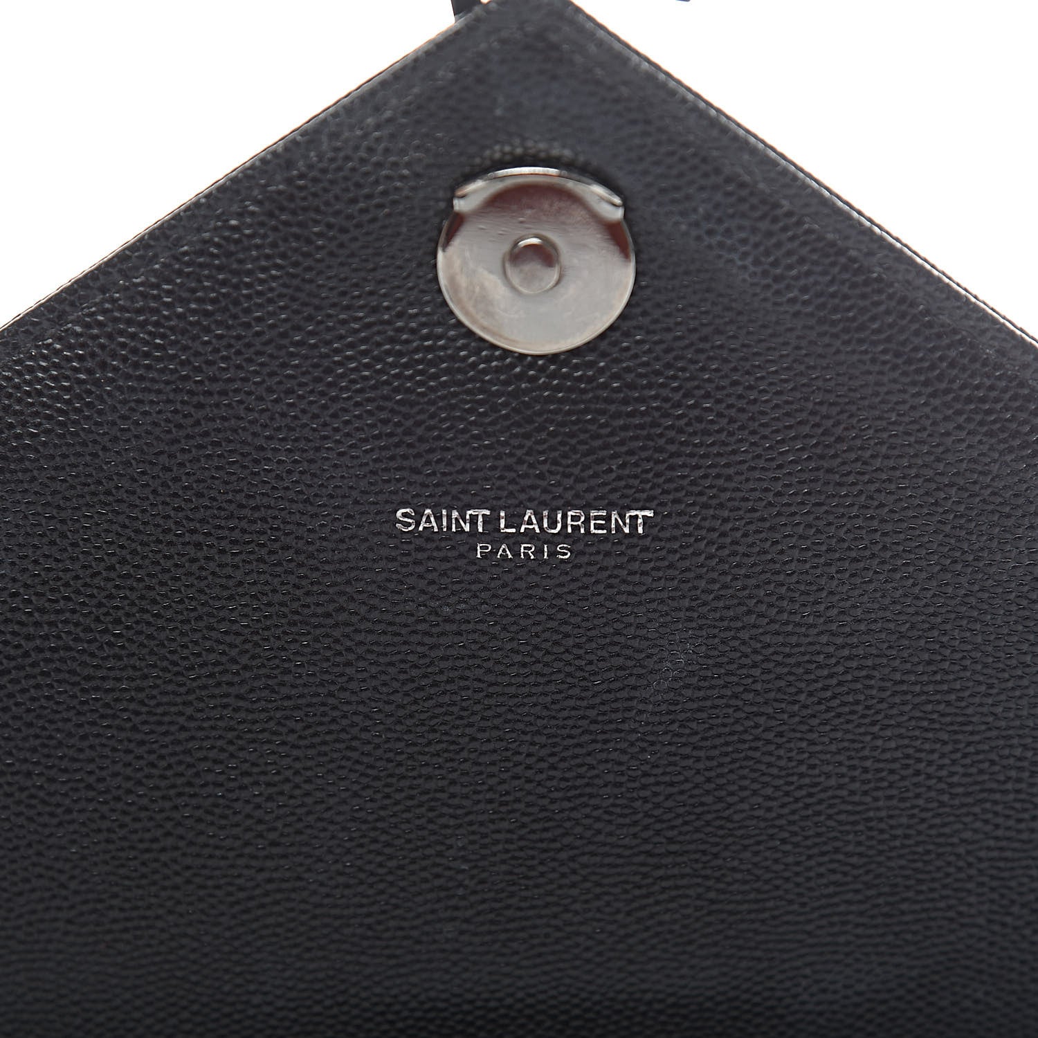 Saint Laurent Grain De Poudre Large Tri-Quilt Monogram Satchel Black 8 of 12