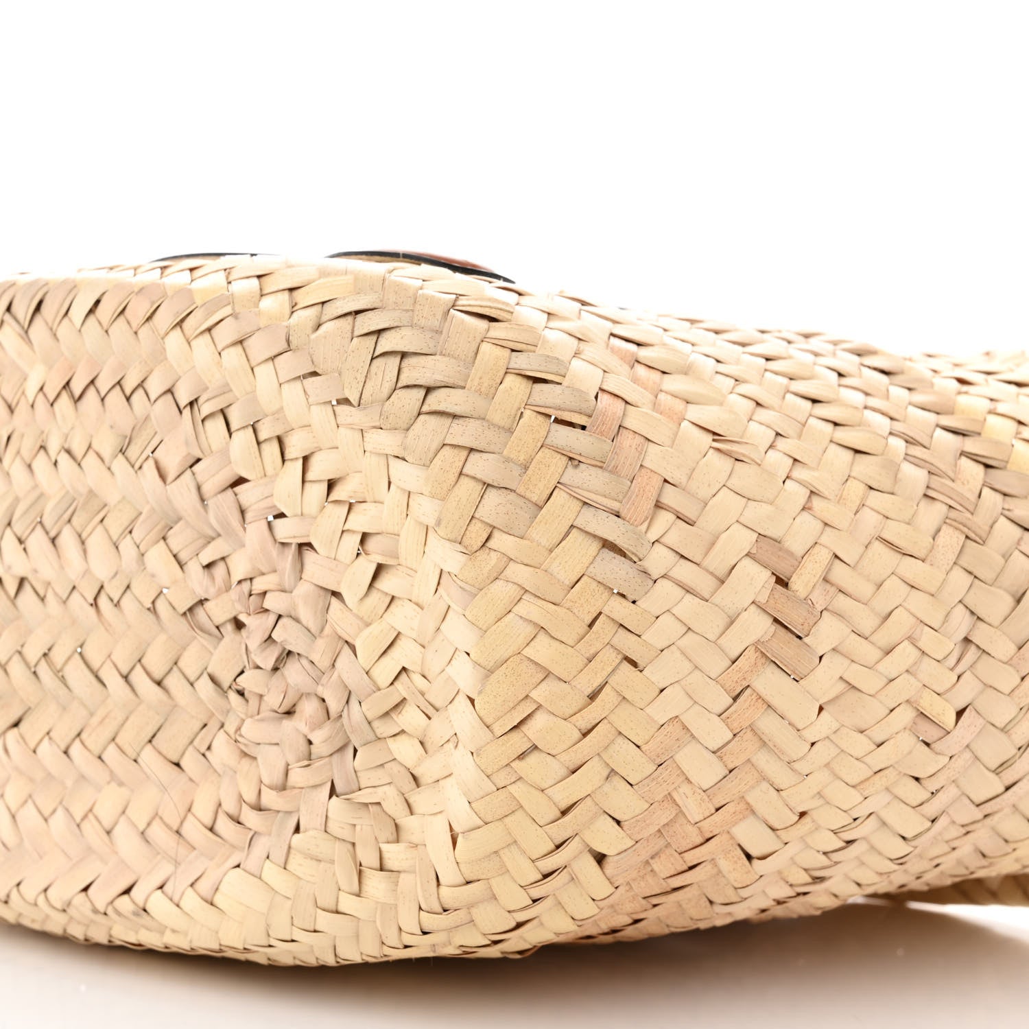 Celine Raffia Calfskin Triomphe Teen Panier Tan 9 of 9