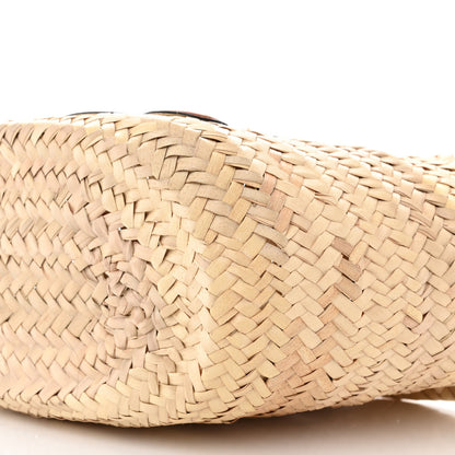 Celine Raffia Calfskin Triomphe Teen Panier Tan 9 of 9