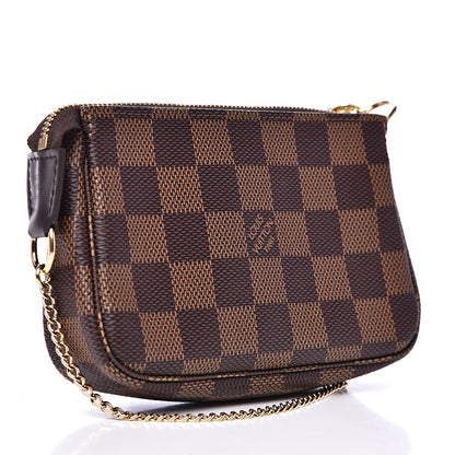 Louis Vuitton Damier Ebene Mini Pochette Accessories 2 of 9