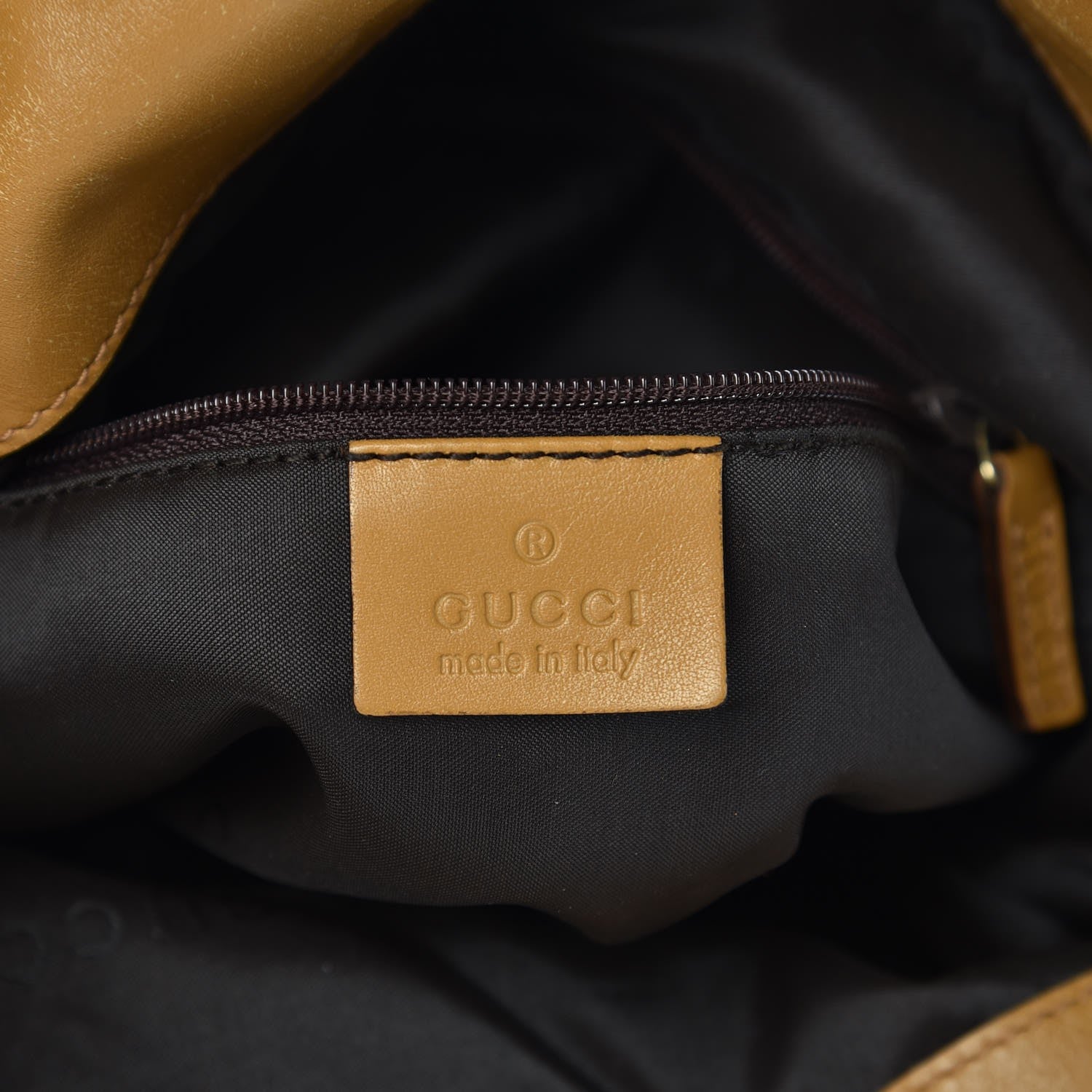 Gucci Monogram Bamboo Top Handle Bag Tan 7 of 12