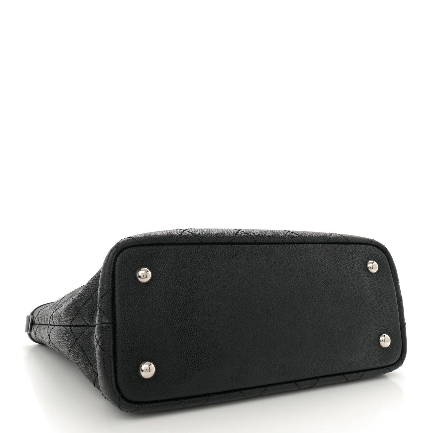 Grained Calfskin Shopping Fever Tote Black