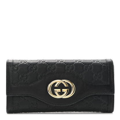 Gucci Guccissima Sukey Continental Wallet Continental Wallet Black 1 of 10