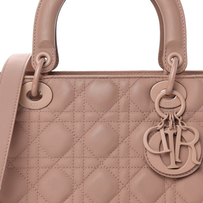 Christian Dior Ultra Matte Calfskin Cannage Medium Lady Dior Beige 8 of 16