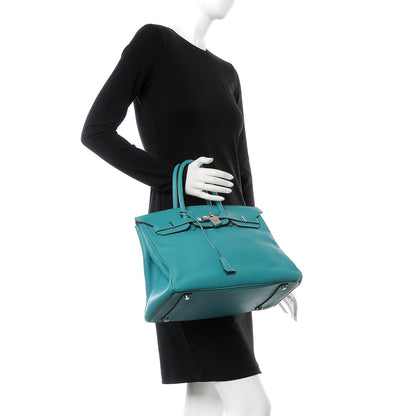 Hermes Epsom Birkin 35 Bleu Paon 2 of 10