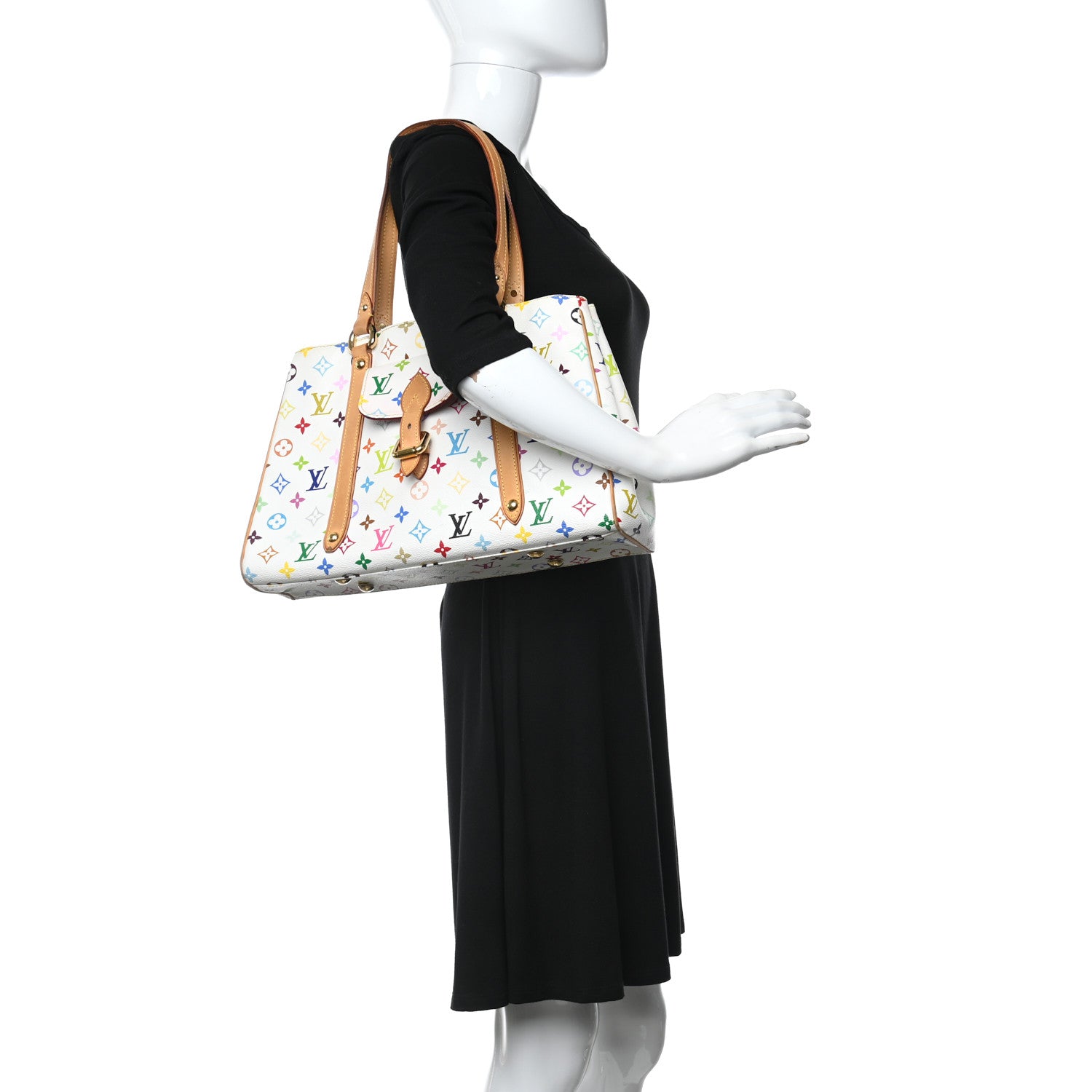 Louis Vuitton Monogram Multicolor Aurelia MM White 2 of 9