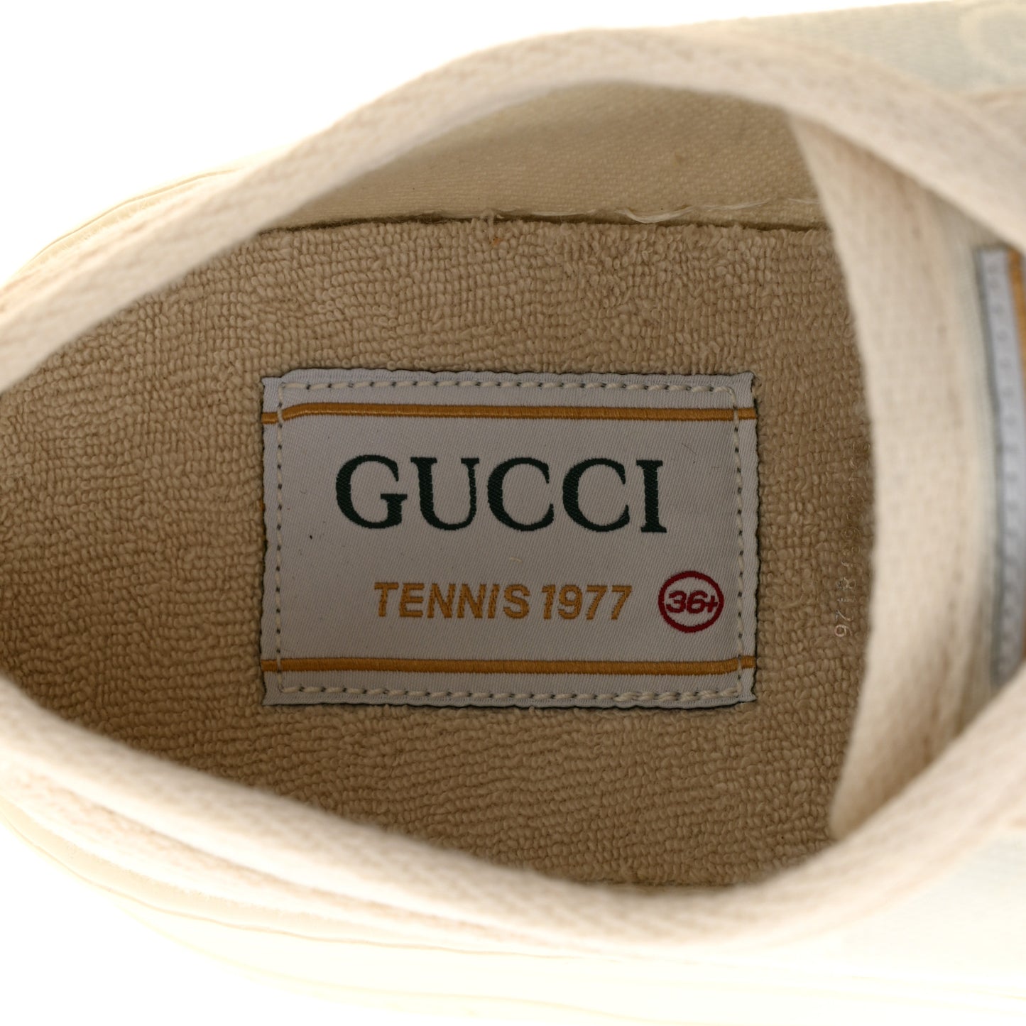 GG Monogram Womens 1977 Tennis Platform 52mm Sneakers 36.5 Great White Mystic White