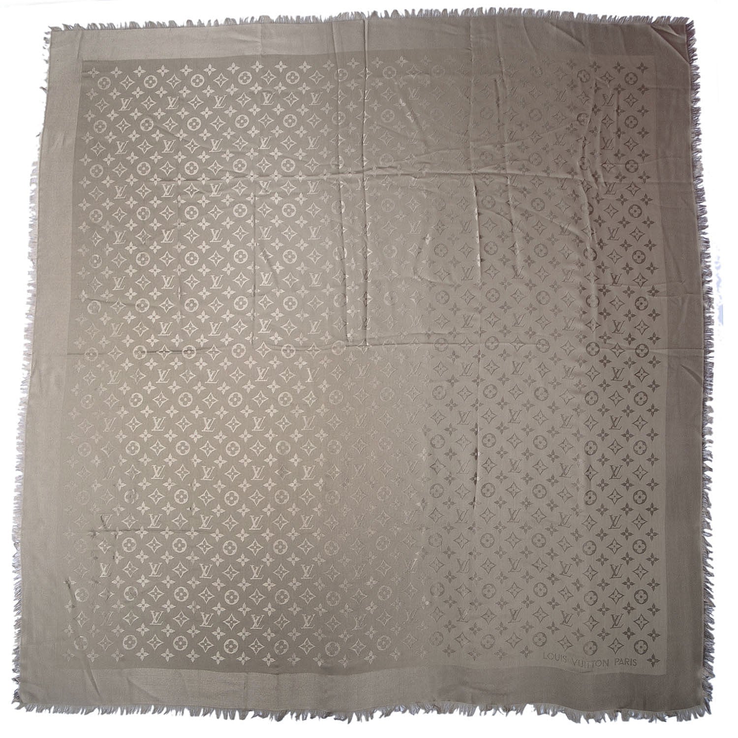 Louis Vuitton Silk Wool Monogram Shawl Verone 3 of 5