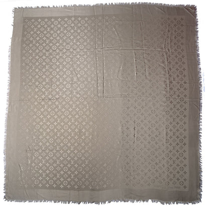 Louis Vuitton Silk Wool Monogram Shawl Verone 3 of 5