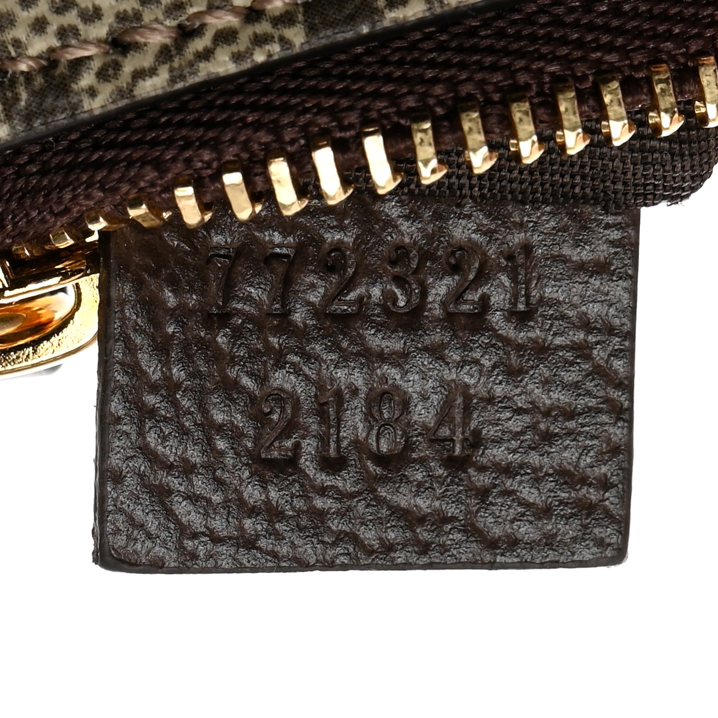 GG Supreme Monogram Key Case Brown