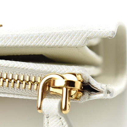 Prada Saffiano Metal Wallet Bianco 11 of 13