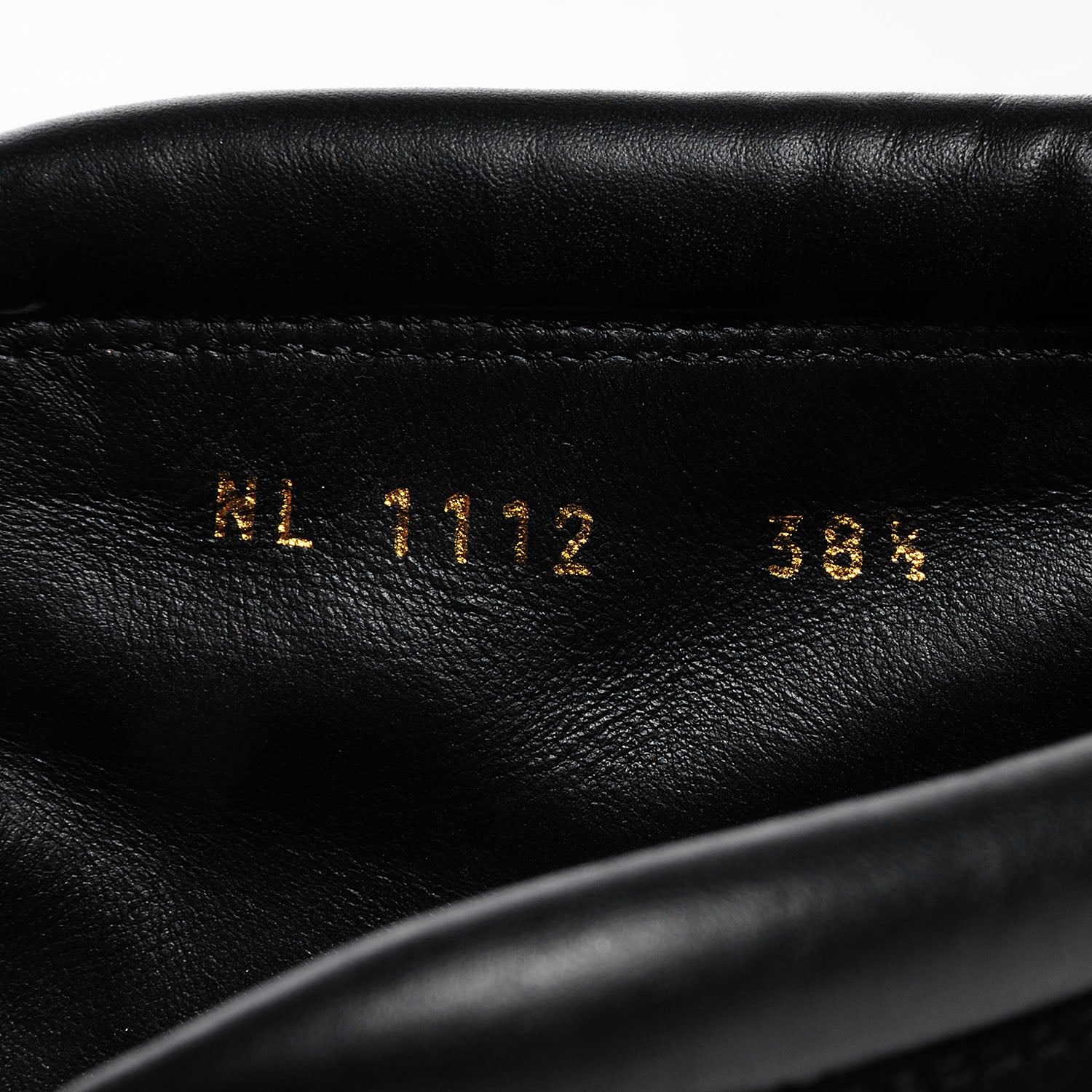Louis Vuitton Monogram Suede Black Wedge 38.5 6 of 7