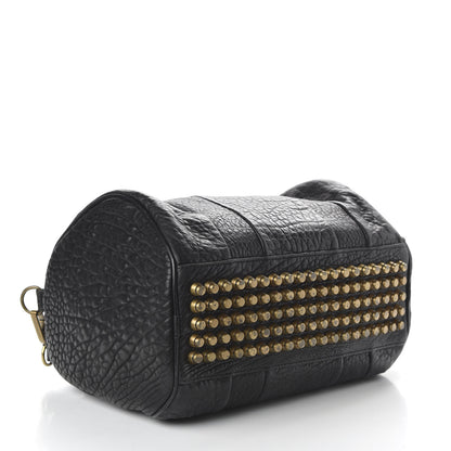Alexander Wang Pebbled Lambskin Rocco Black Antique Brass Hardware 4 of 9